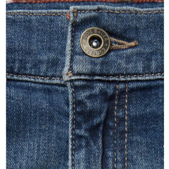 NWOT Eddie Bauer Boyfriend Crop Jeans | Blue - Picture 3 of 4